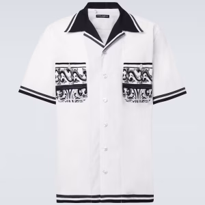 Majolica printed cotton shirt